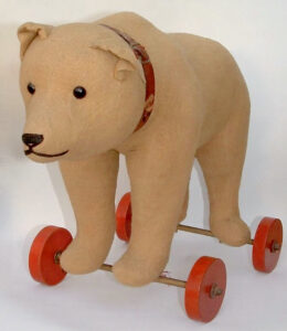 Ours En Peluche Ancien Collection HUBERT - Taille 60 Cm - Marron - État D'occasion