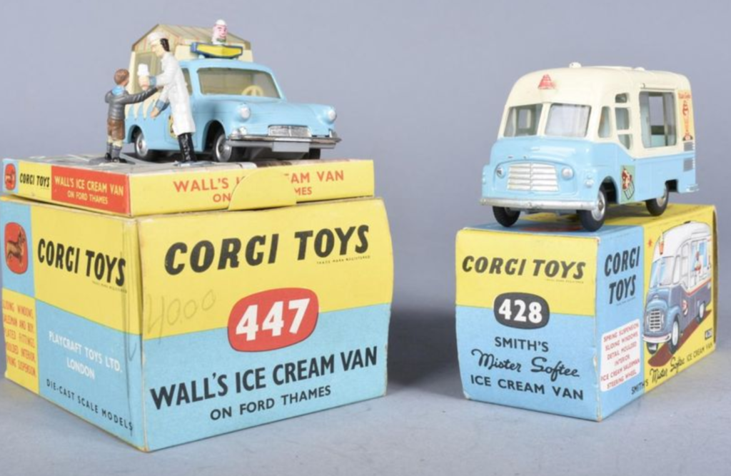 CORGI TOYS - 447 - Ford Thames - Wall's Ice Cream Van - En boite