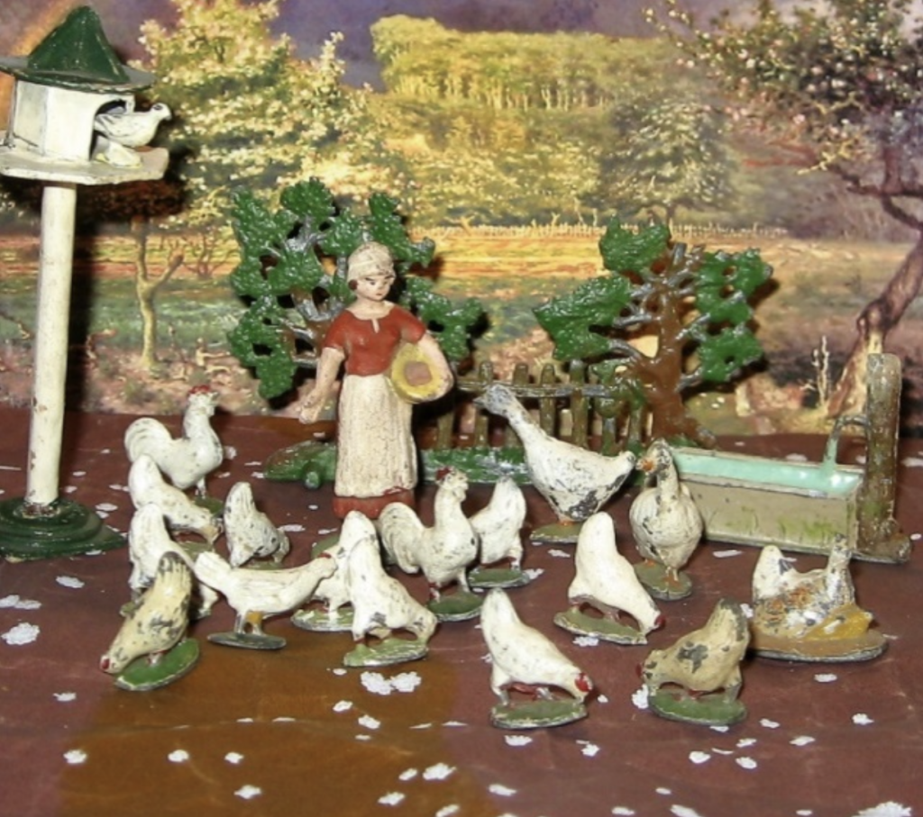 Starlux - La Ferme - Animaux - Canard Noir Picorant (série 63 réf L576