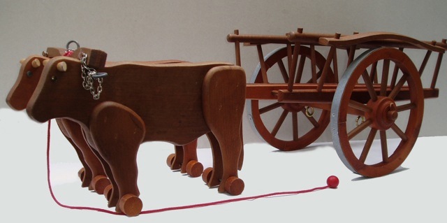 Ancien Jouet en Bois - TRAIN - DEJOU - Made in France