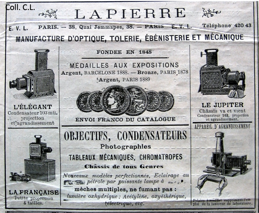 Lanterne Magique Ancienne Demaria Lapierre – Collection, Bel état