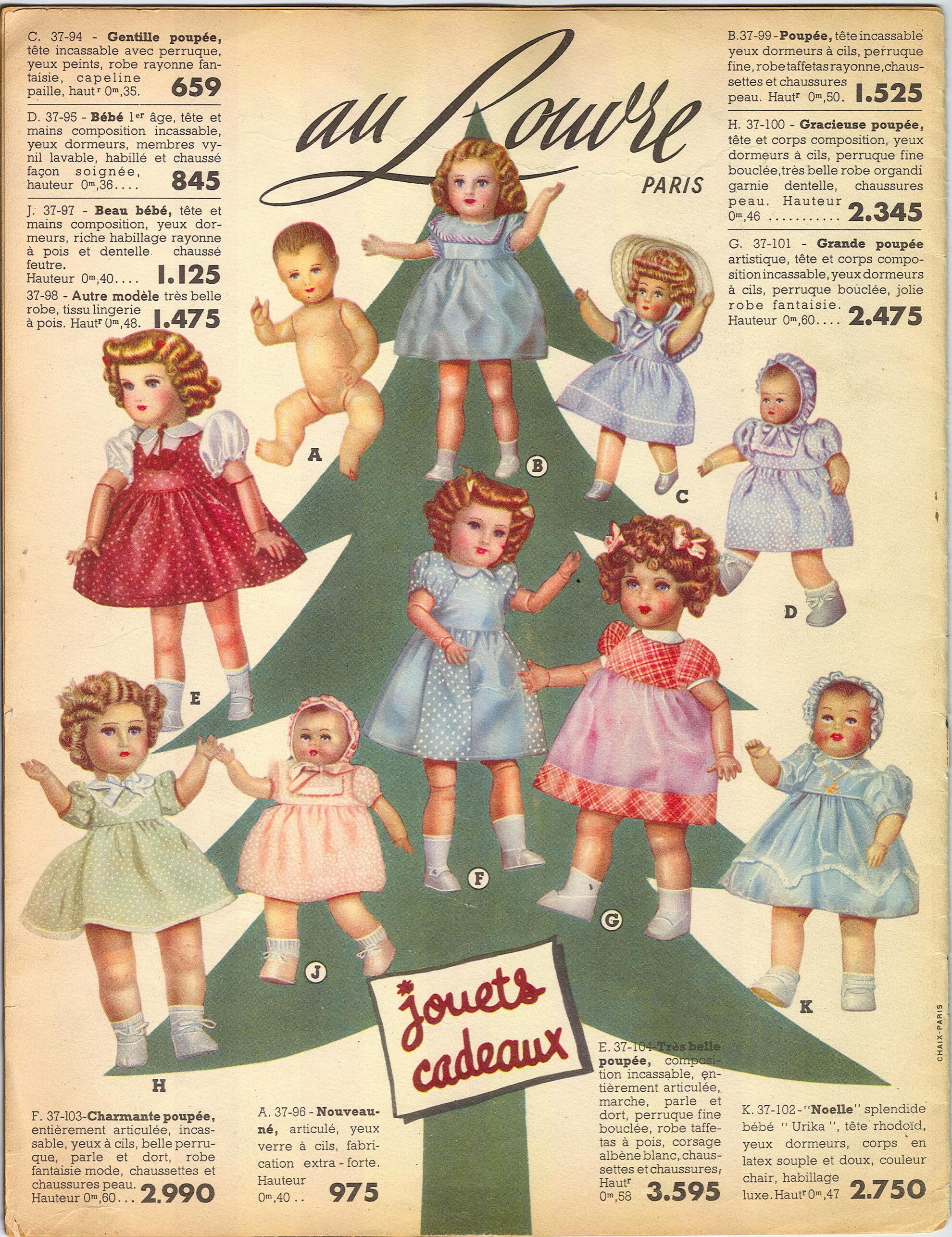 Catalogue De Jouets AU LOUVRE PARIS 1919 - 44 Pages (manque Couverture)