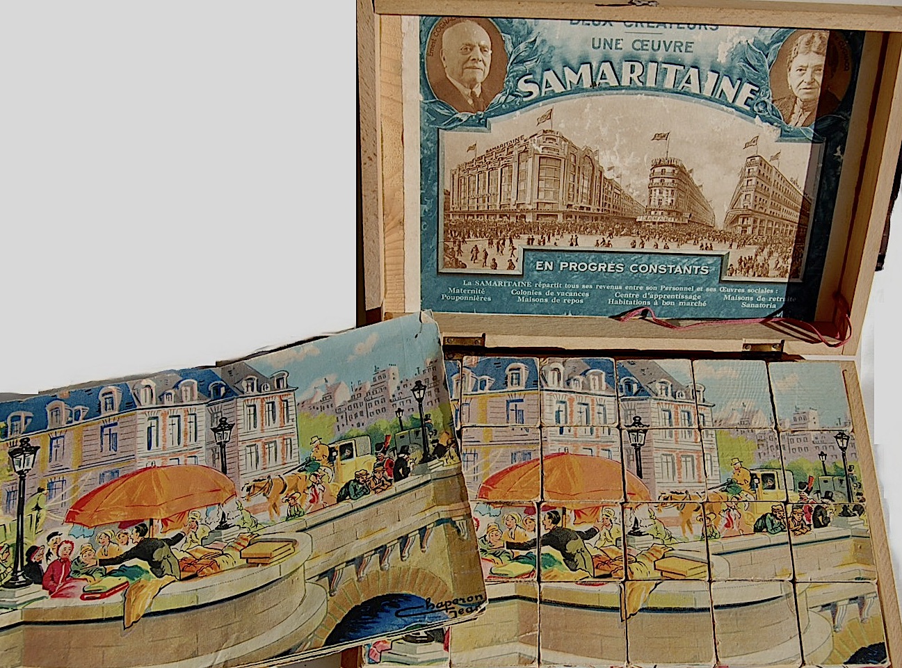 Sublime Jeu De Cubes Ancien - 1903 - Édition Saussine