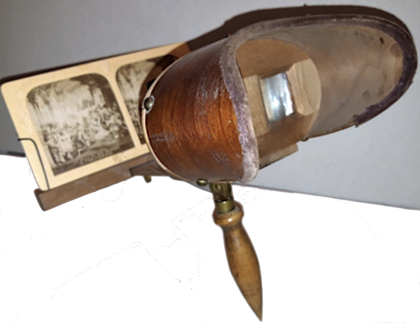 Ancien Stéréoscope - Objet Vintage De Collection, Fonctionnel Avec Marques D'usage