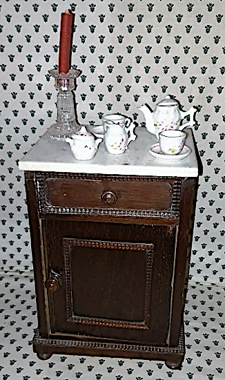 Anciens meubles de poupée | En fil de fer et corde | Maison de poupée