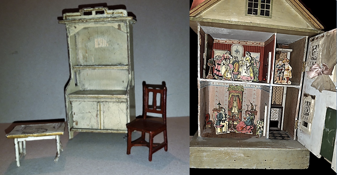 ANCIEN MOBILIER AUTHENTIQUE POUR POUPEE TRESSY DE BELLA 1979 VINTAGE DOLL